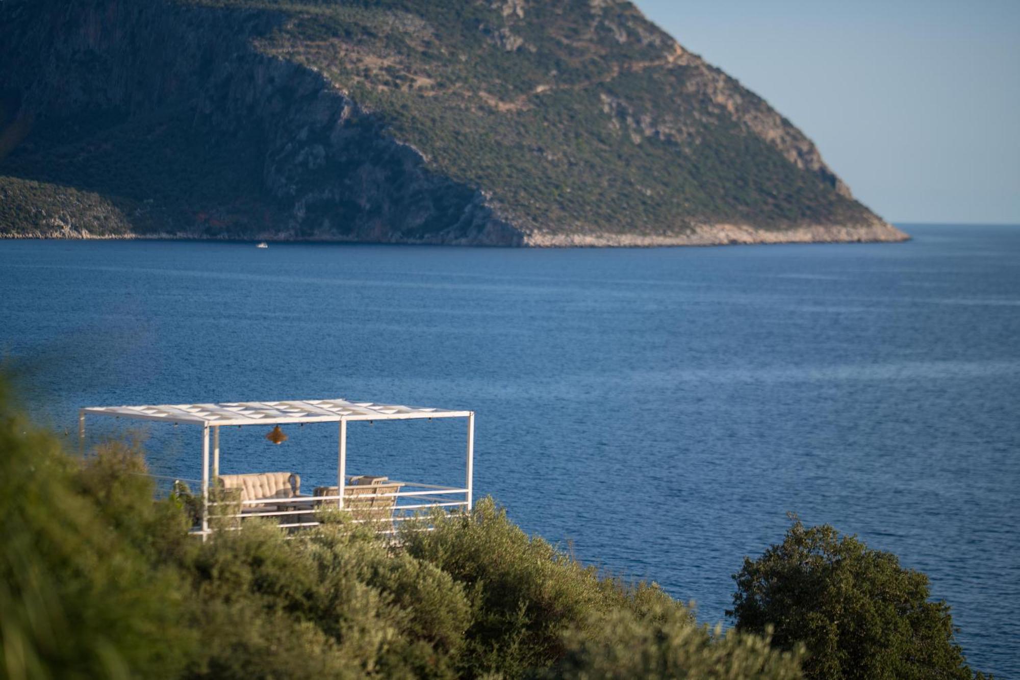 Beachfront Sari Villa With Private Swimming Pool Kalkan Esterno foto